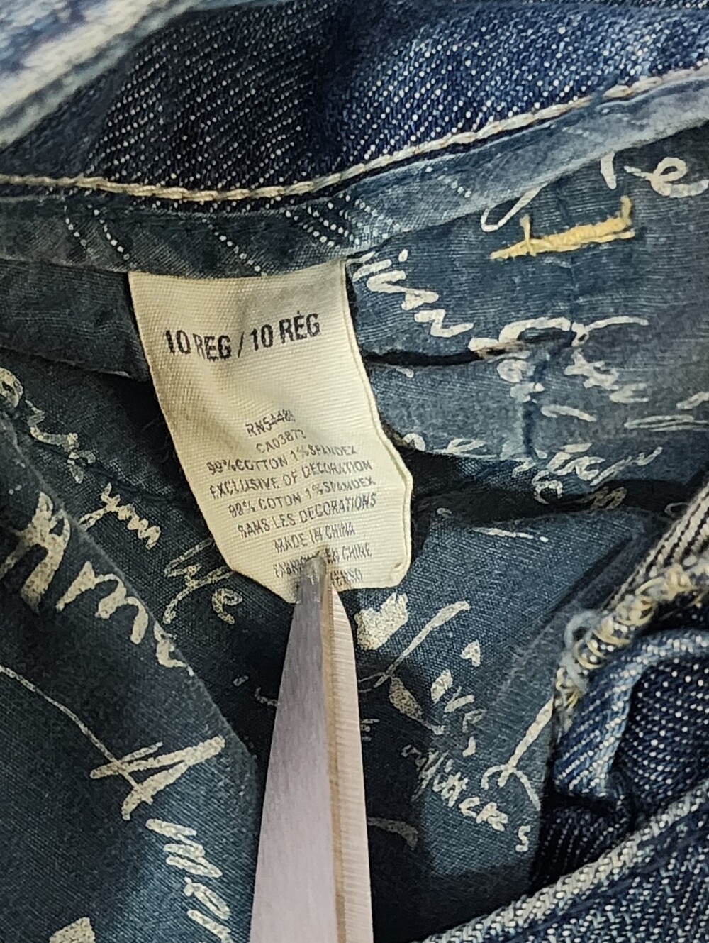 American Eagle Outfitters Vintage Y2k Jeans Wideleg Flair Low Rise Women Size 10 - Picture 8 of 14